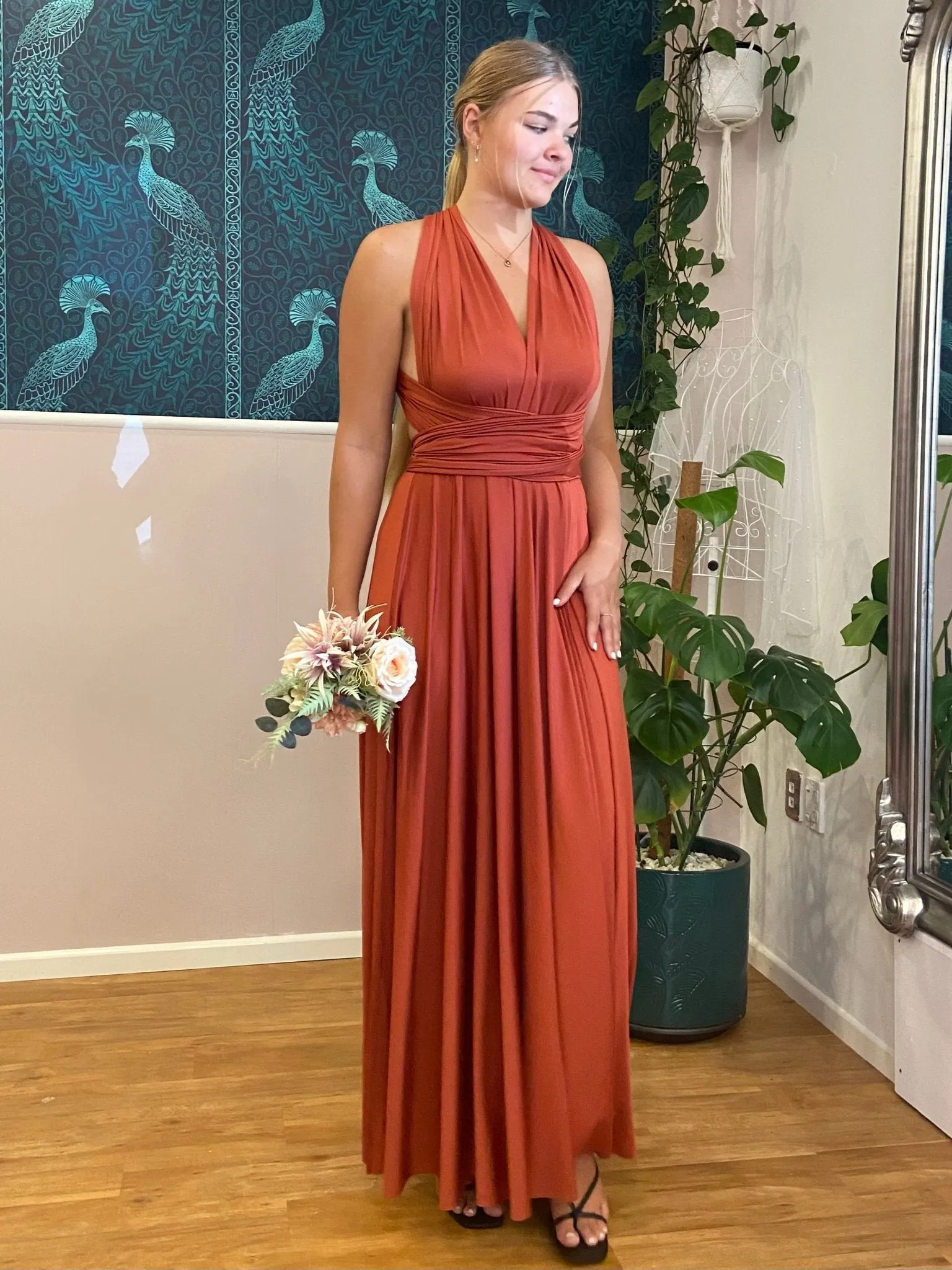 Pumpkin Convertible Infinity bridesmaid dress Express NZ wide