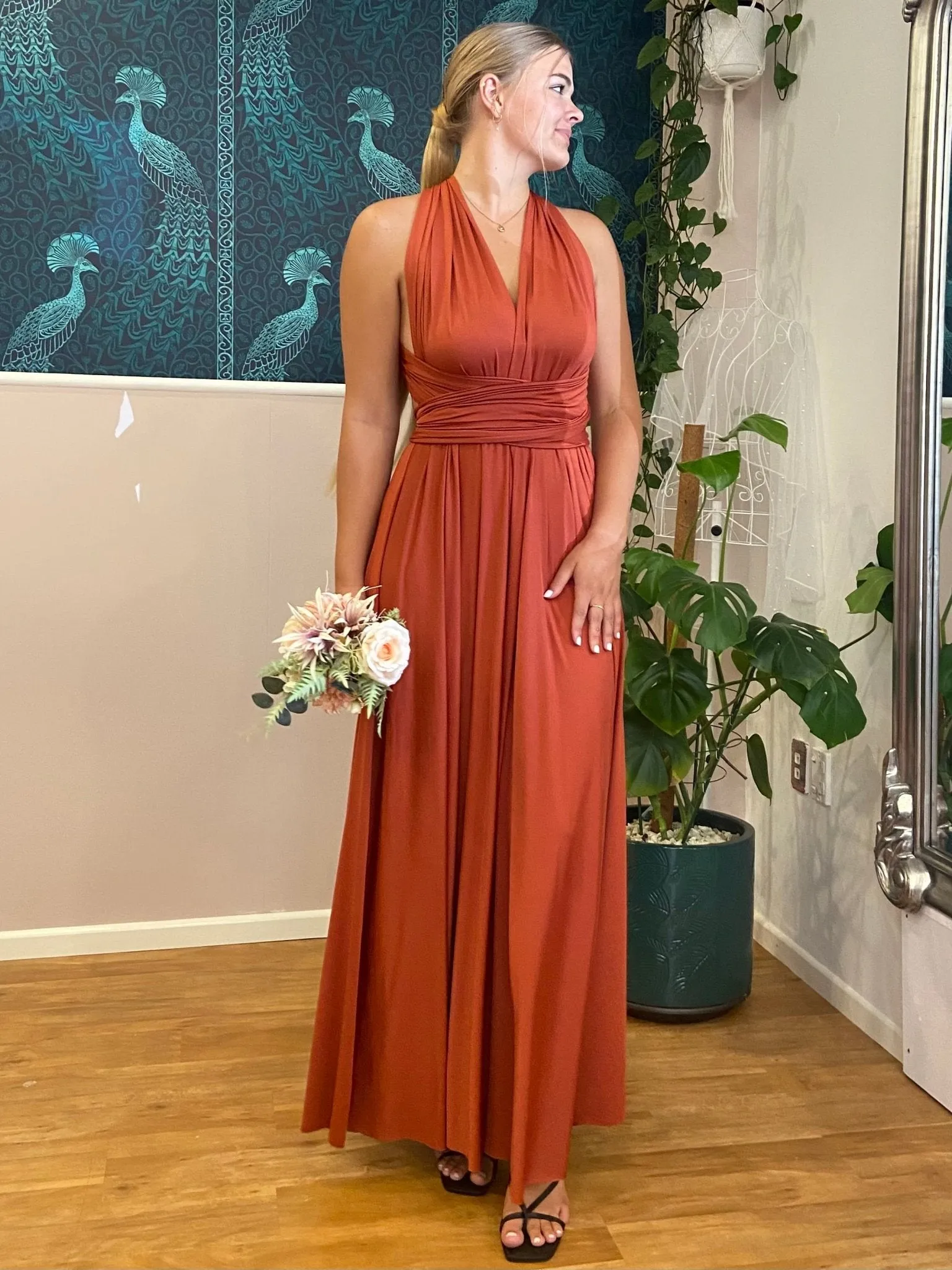 Pumpkin Convertible Infinity bridesmaid dress Express NZ wide