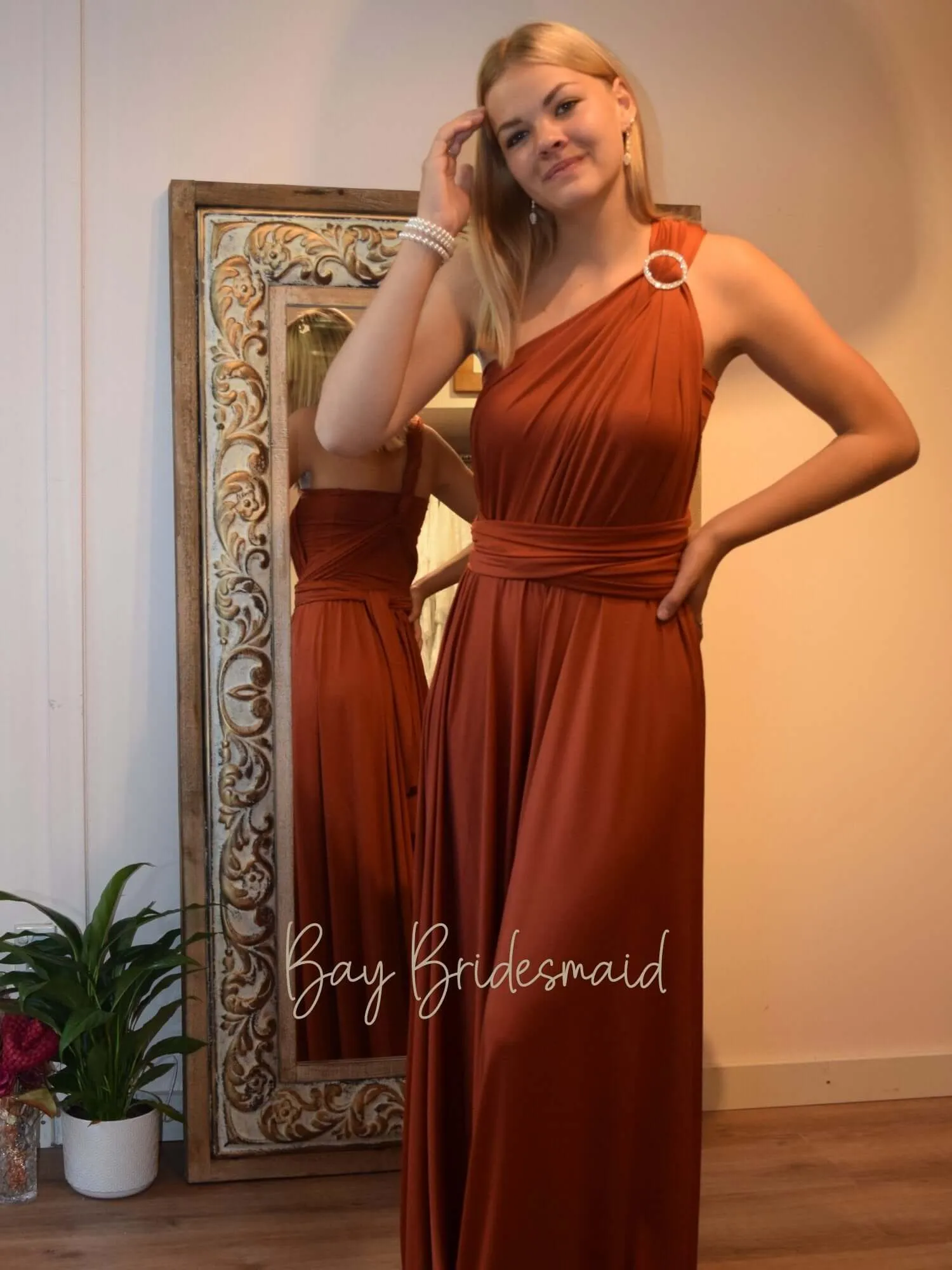 Pumpkin Convertible Infinity bridesmaid dress Express NZ wide