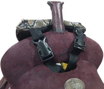 Python Print Insulated Nylon Saddle Pouch