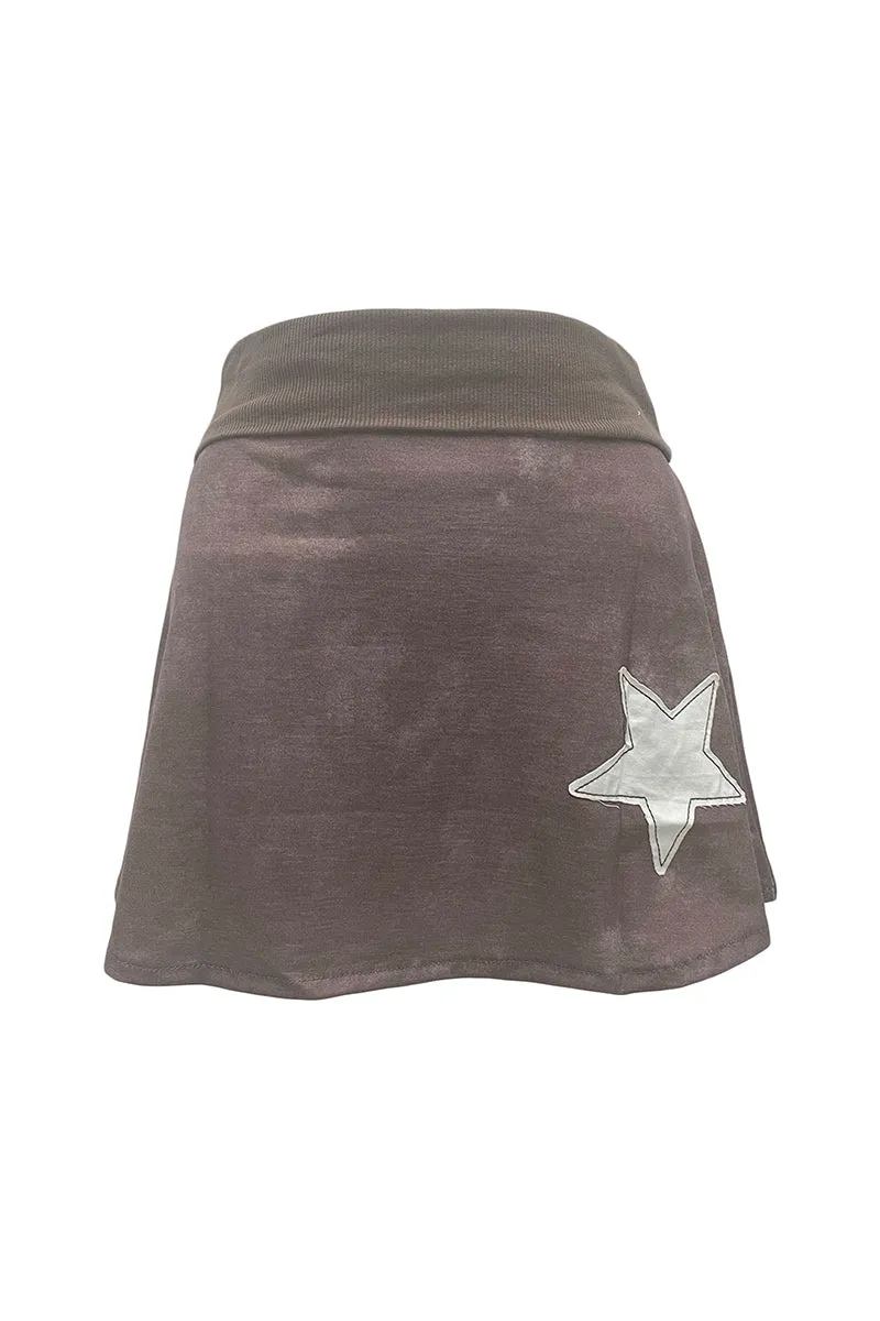 QS3353 Star A line Mini Skirt