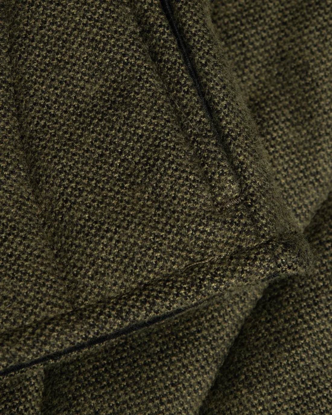 Quilt Organic Flannel Vest Moss Green
