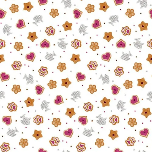 Quilted Kitties White