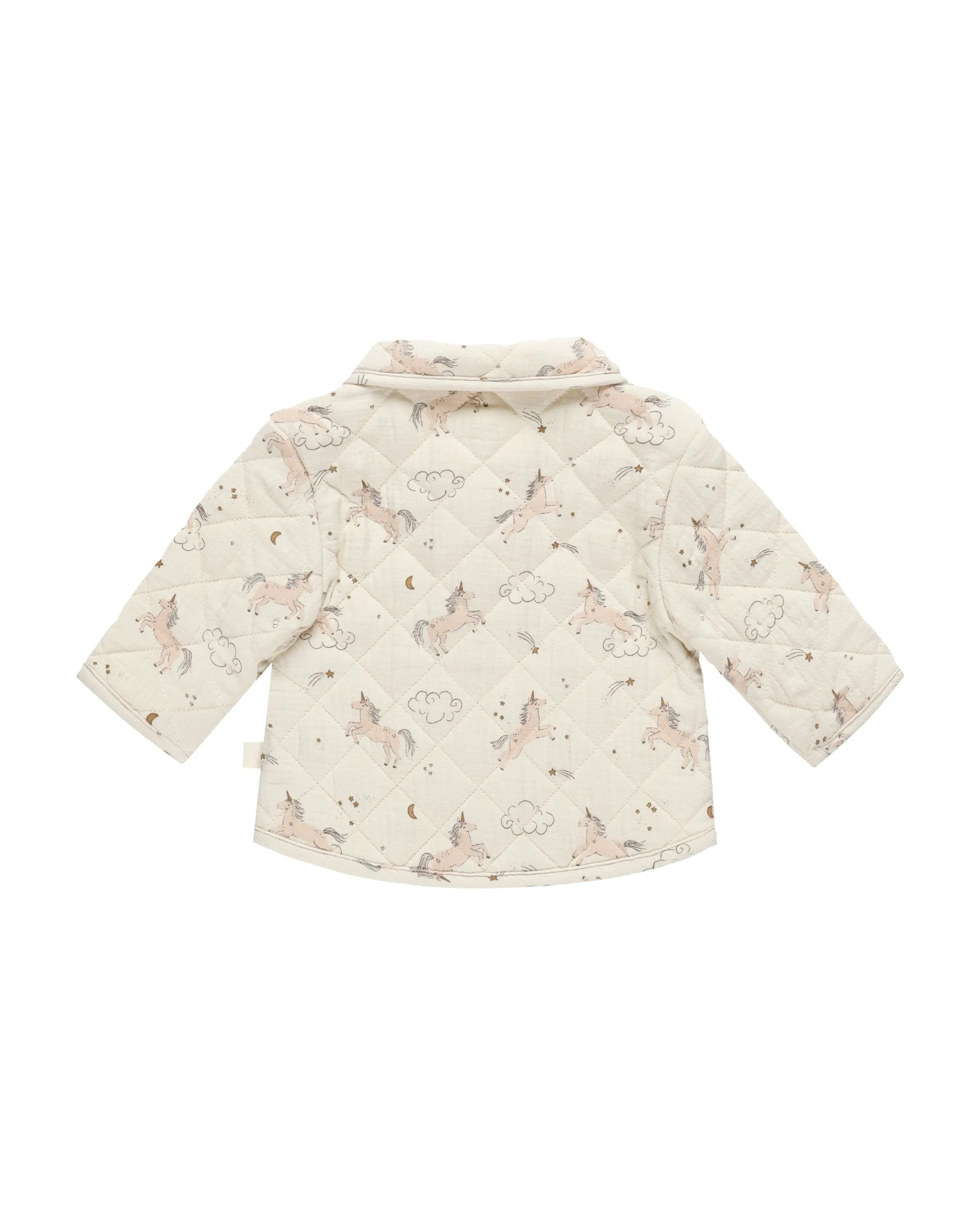 QUINCY MAE Organic Quilted Jacket || Unicorns
