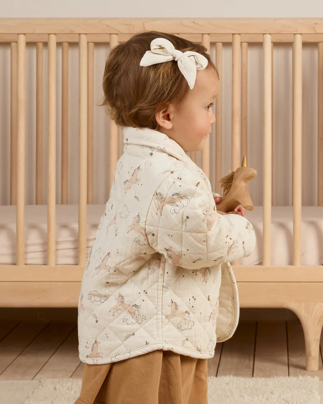 QUINCY MAE Organic Quilted Jacket || Unicorns