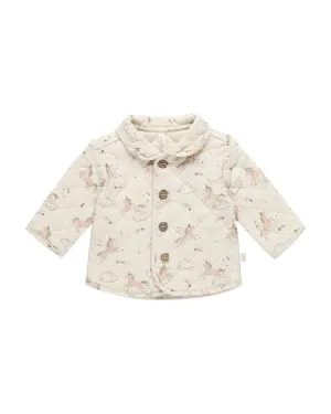 QUINCY MAE Organic Quilted Jacket || Unicorns