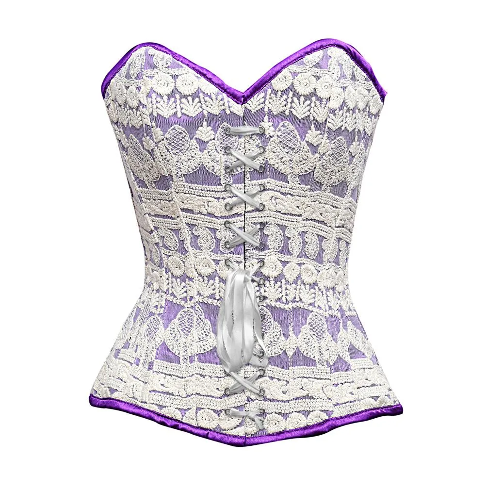 Ramsese Floral Embroidery Overbust Corset