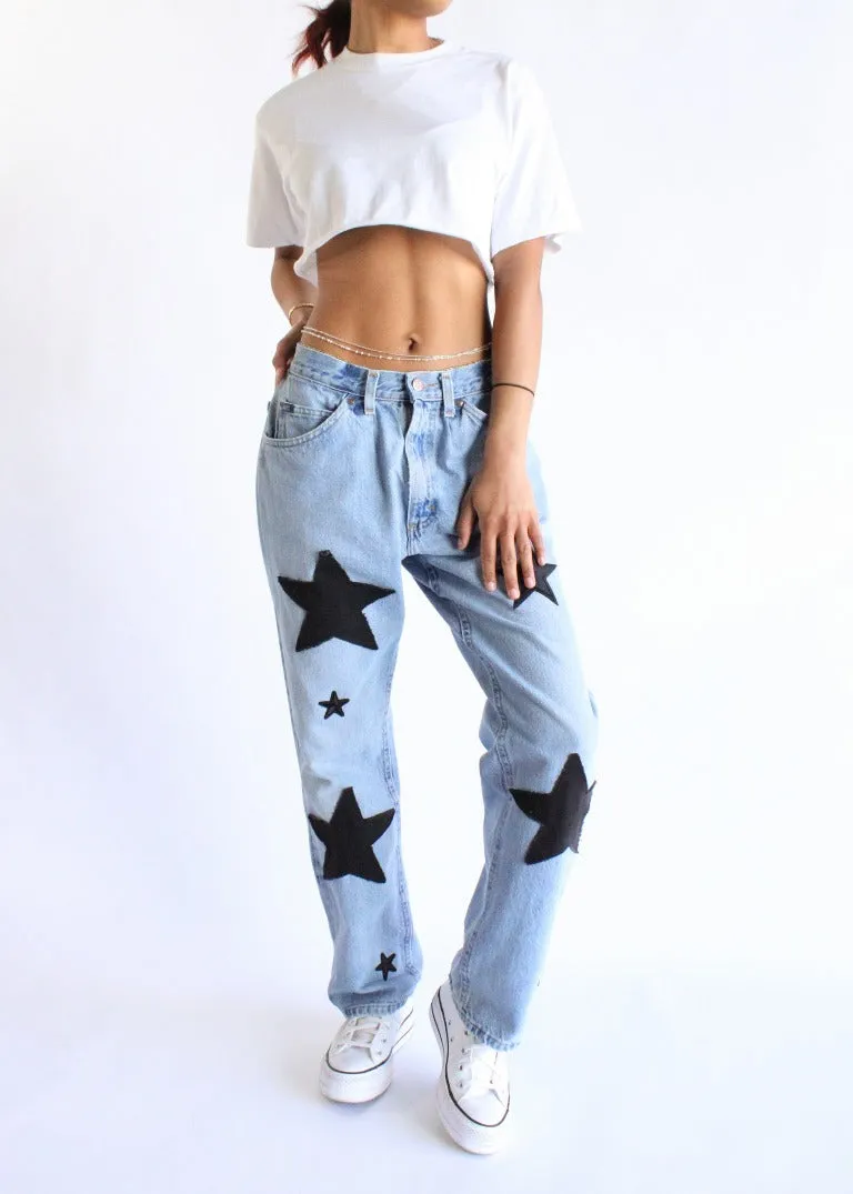 RCYCLD Star Patchwork Jeans
