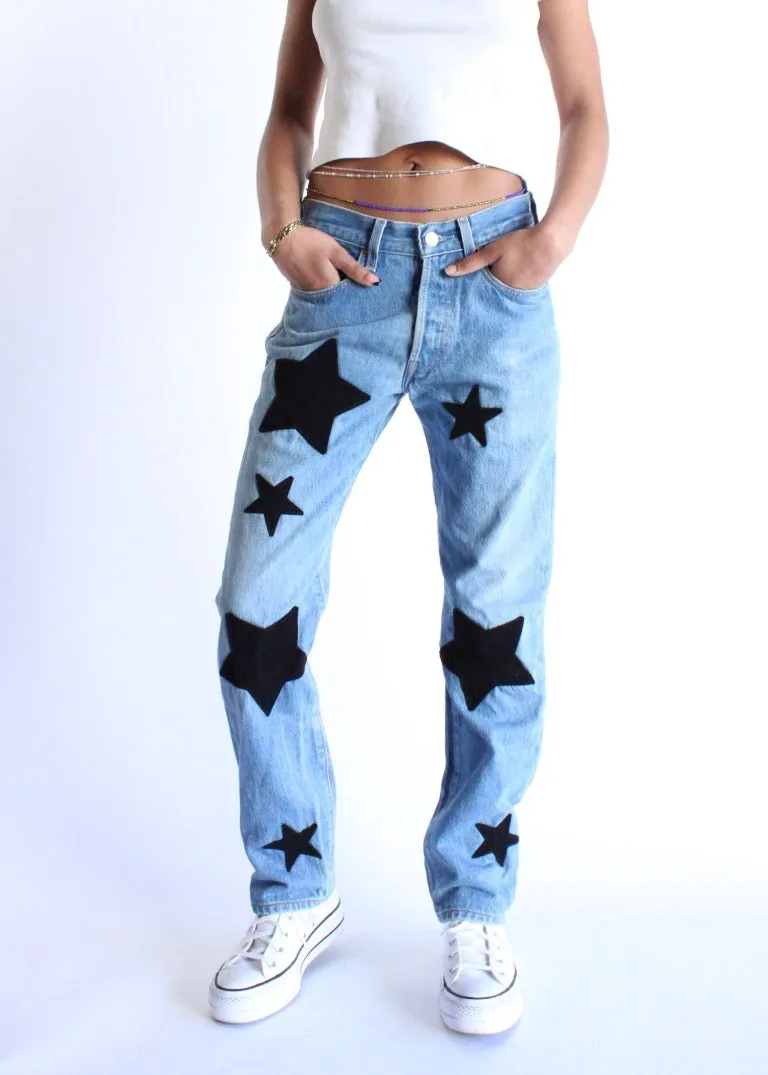 RCYCLD Star Patchwork Jeans