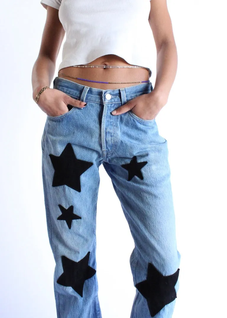 RCYCLD Star Patchwork Jeans