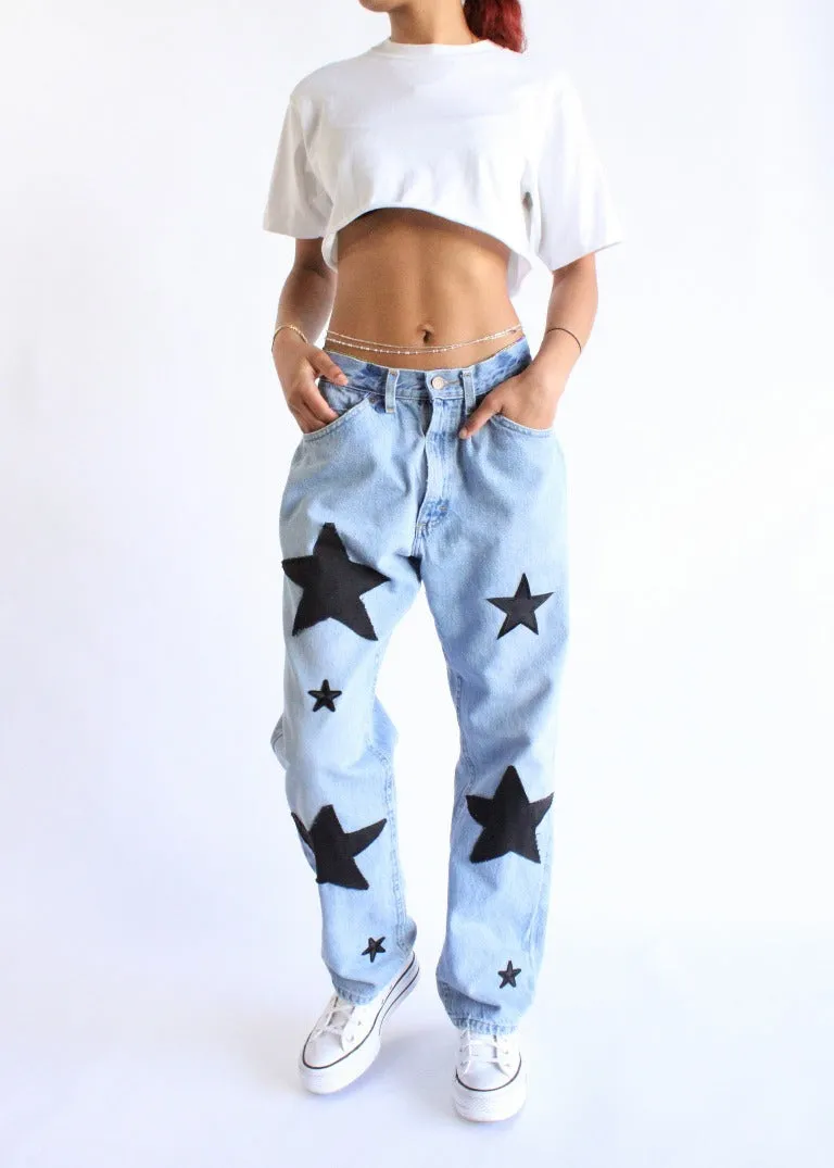 RCYCLD Star Patchwork Jeans