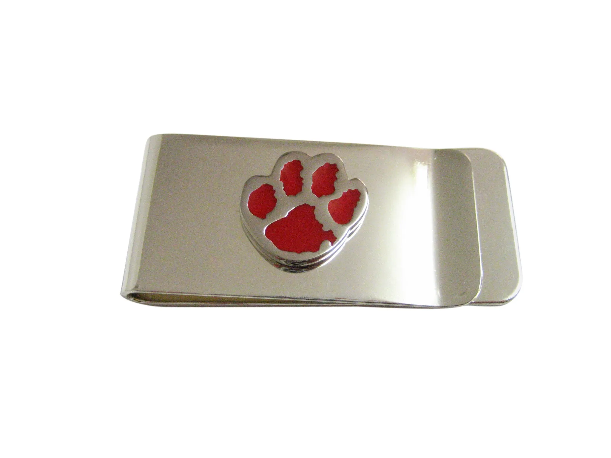 Red Animal Paw Money Clip