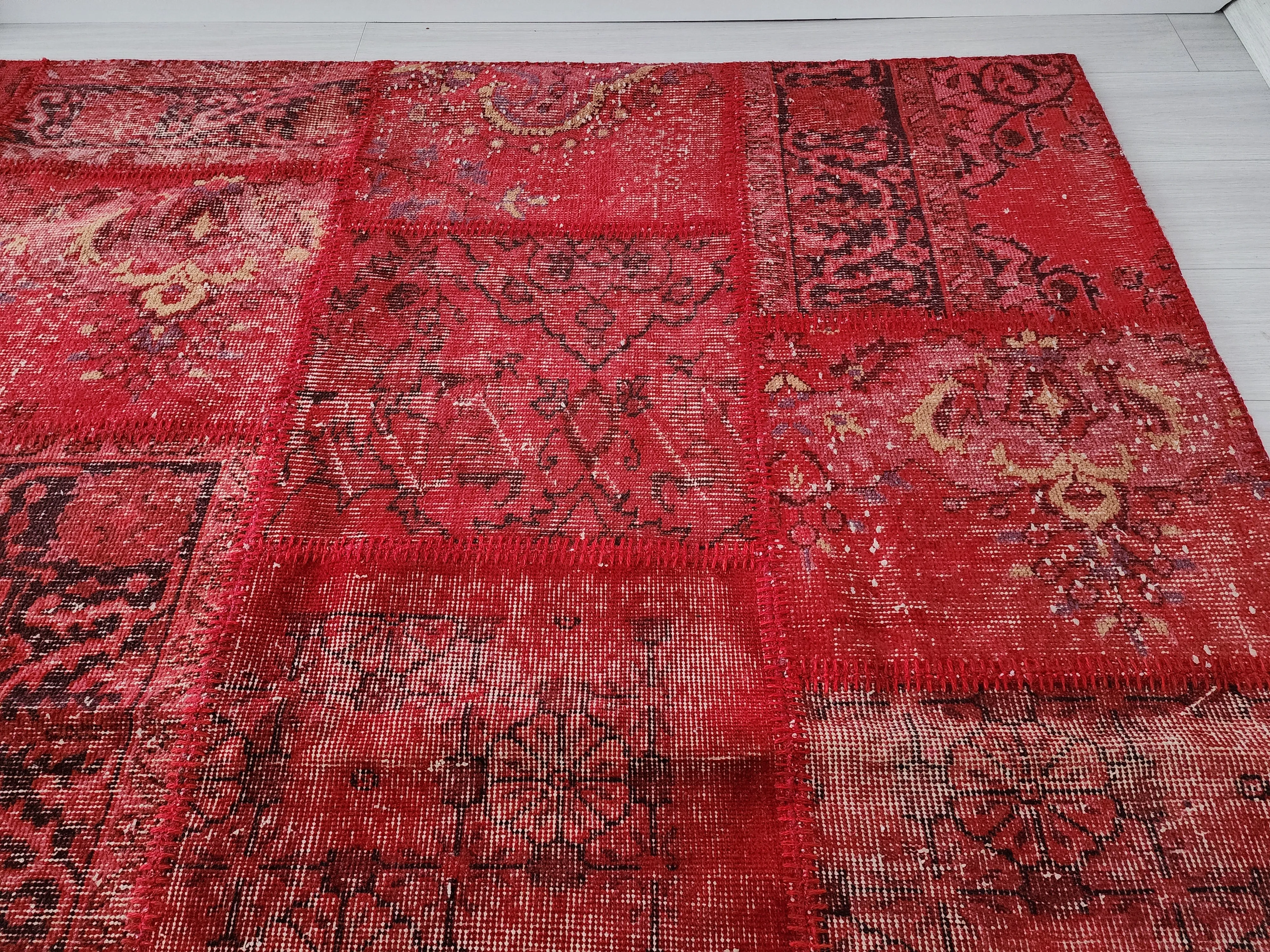 Red Pachwork Rug