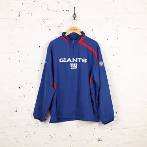 Reebok New York Giants 1/4 Zip Top - Blue - L
