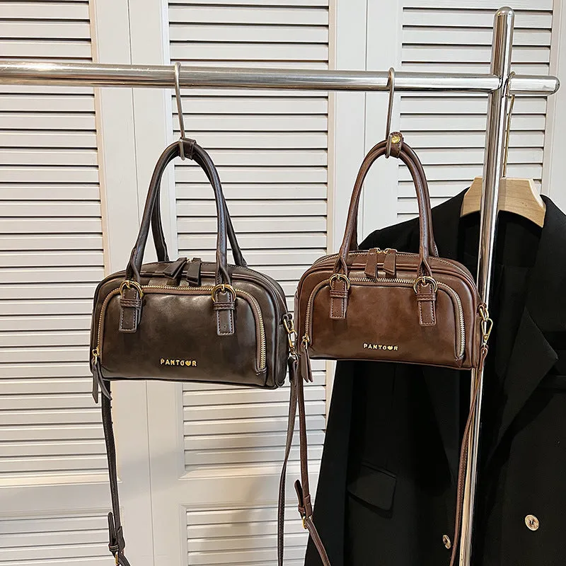 Retro Bowling Hand-carrying Crossbody Bags