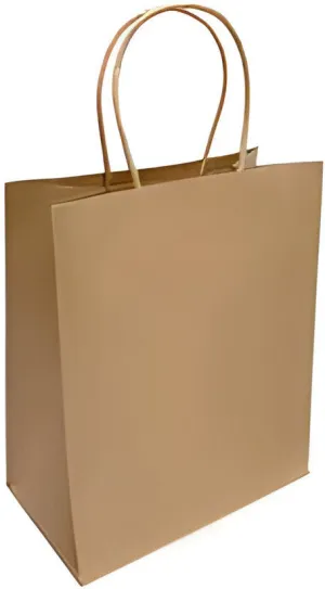 RiteEarth - 7" x 3.5" x 8" Kraft Paper Twist Handle Bag, 250/Cs , 42Cs/Sk - PT0738K