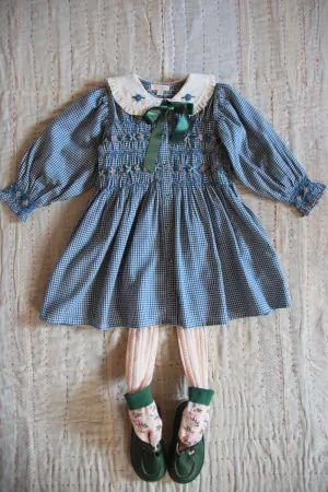 Romantic Long Tunique in Vichy Blue by Bonjour