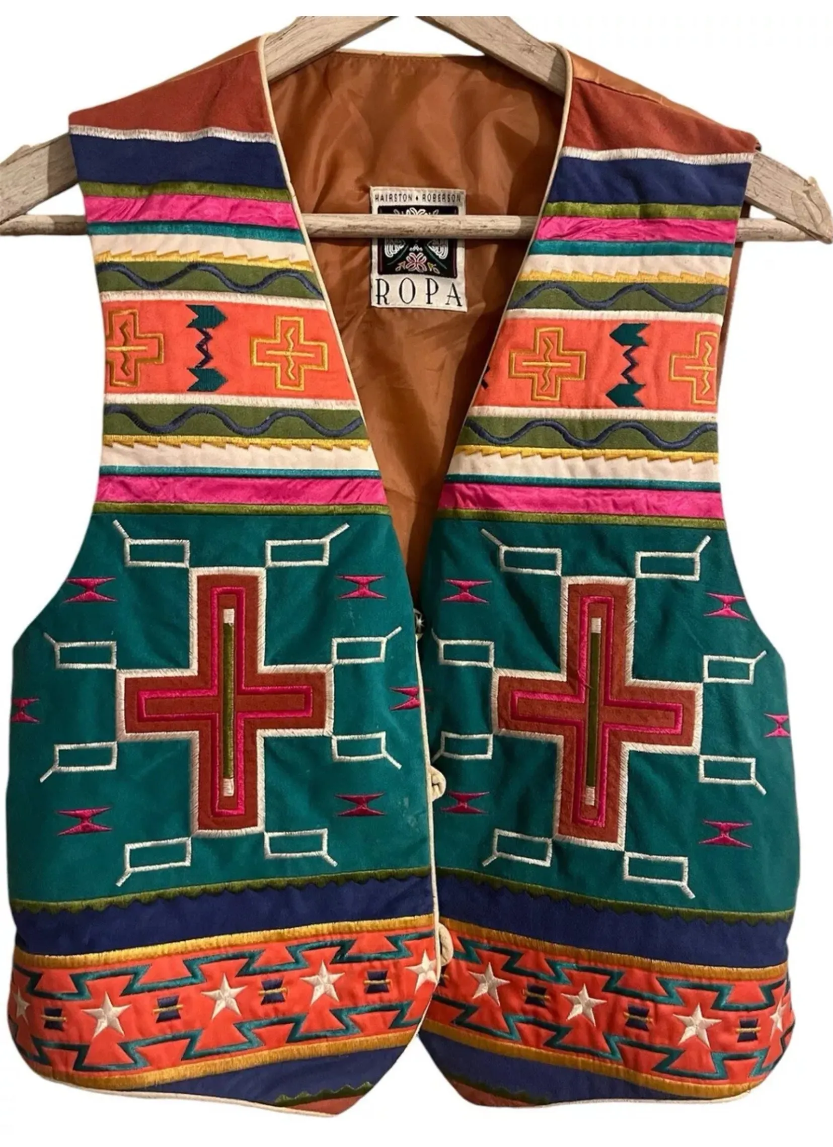 ROPA Vintage Embroidered Vest M