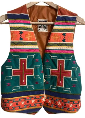 ROPA Vintage Embroidered Vest M