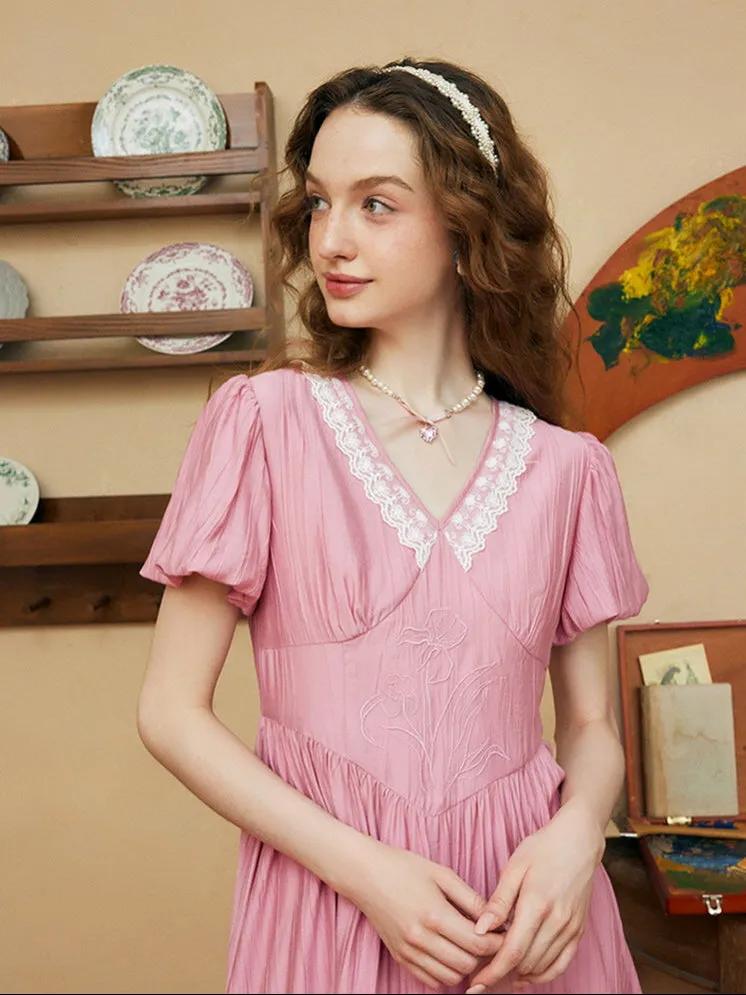 Rosalie Lace Trim Dress