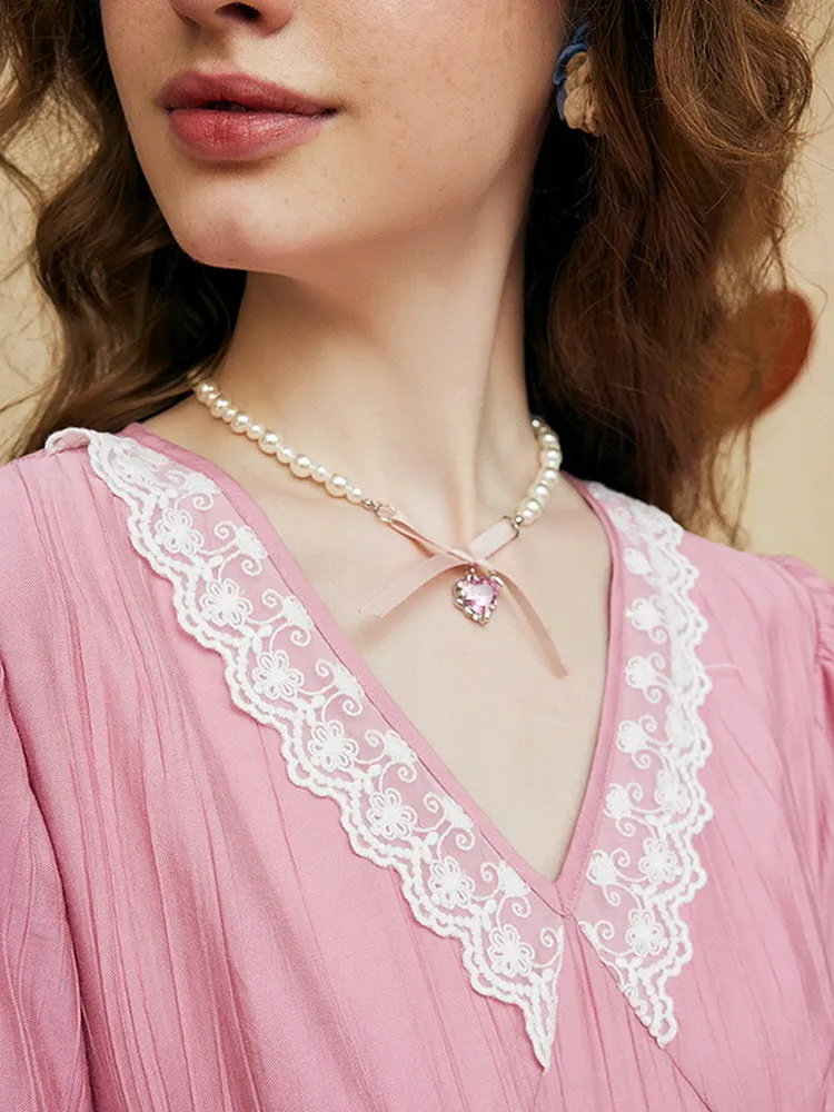 Rosalie Lace Trim Dress