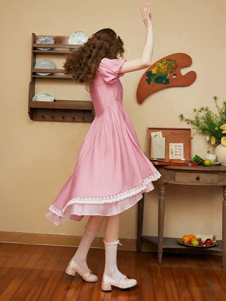 Rosalie Lace Trim Dress