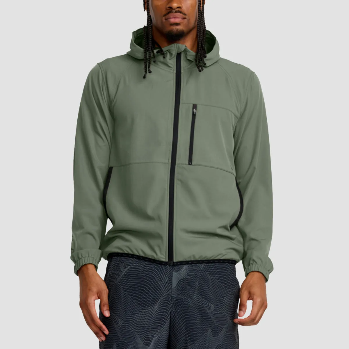 RVCA VA Sport Yogger 2 Windbreaker Jacket Sage Leaf