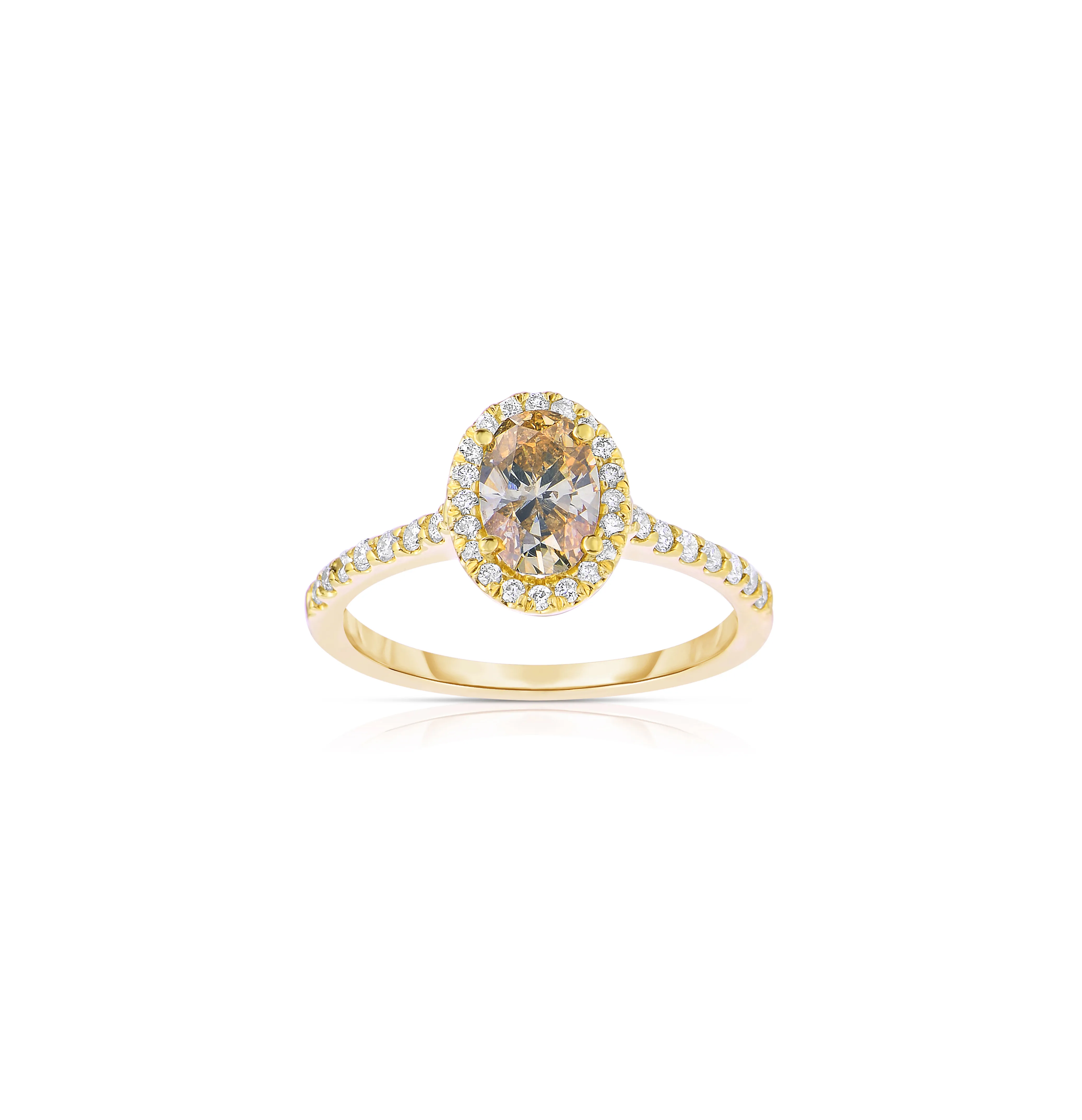 Sabel Collection Yellow Gold Fancy Diamond Fashion Ring