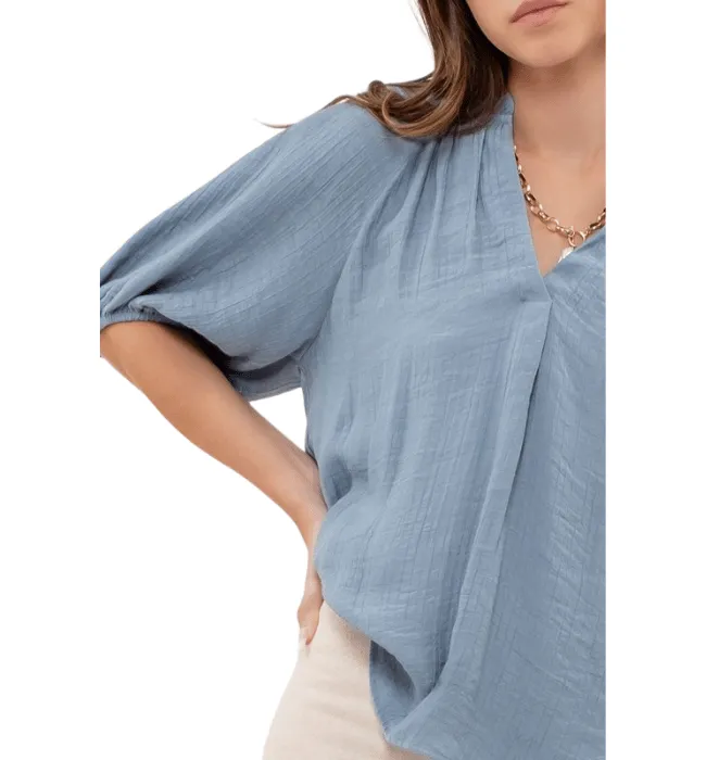 Sabrina Scrunch Sleeve Top