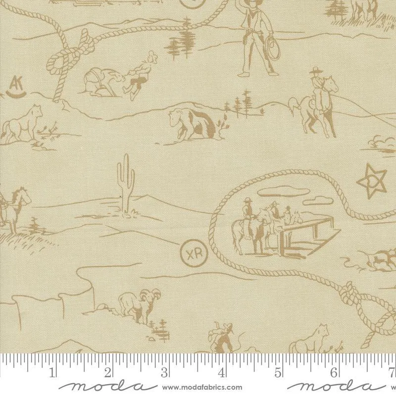 Saddle Ranch by Moda Fabrics WESTWARD LANDSCAPE/TRAIL DUST