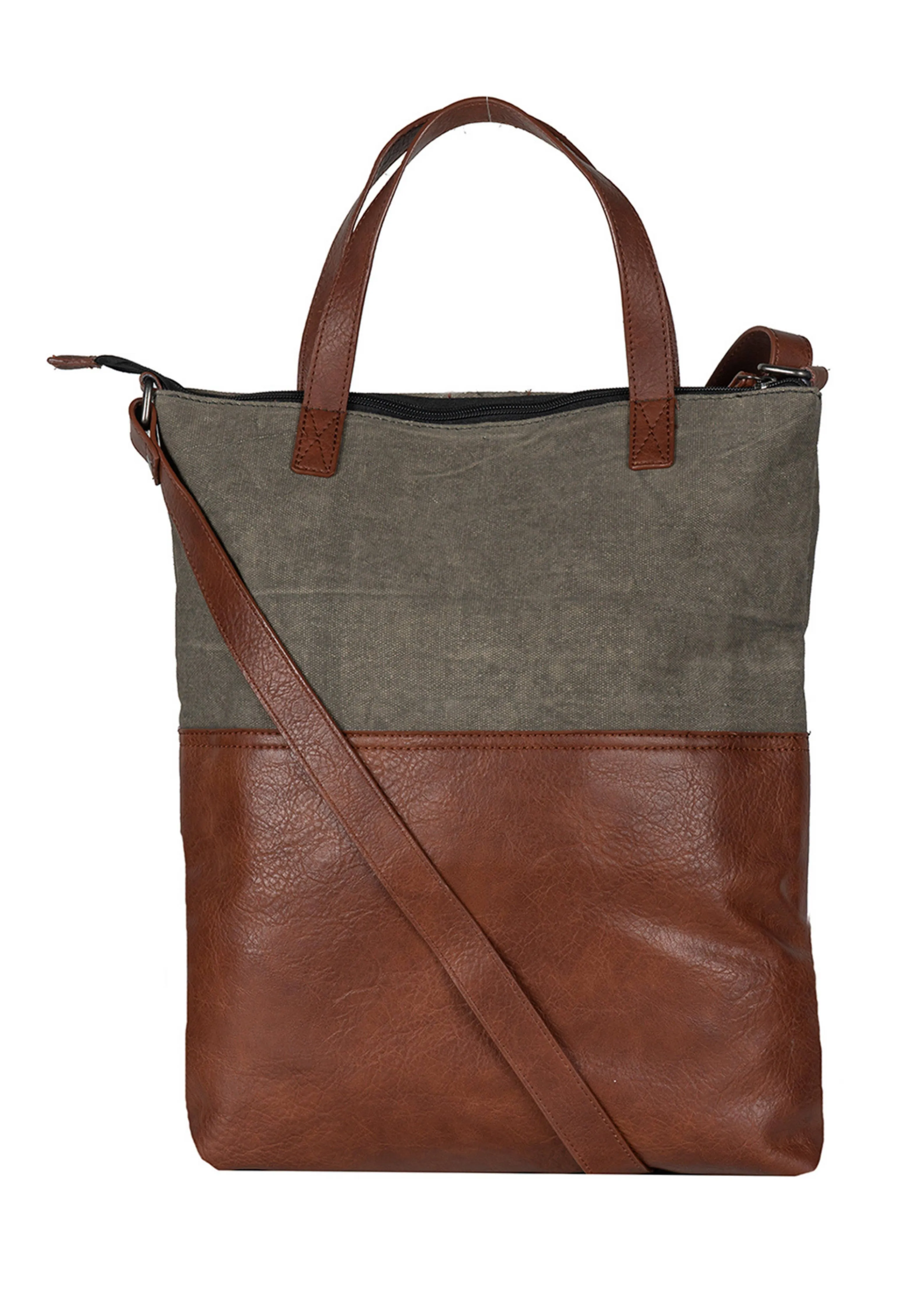 Sale - Jamie Up-Cycled Canvas Convertible Tote