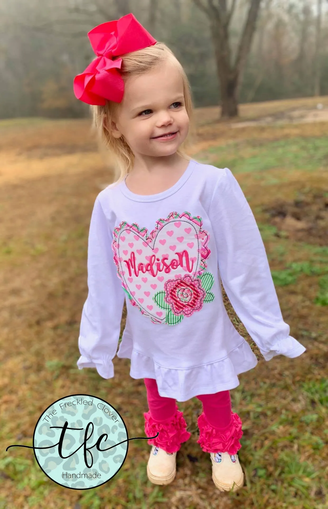 {Scallop Valentine Heart} applique design
