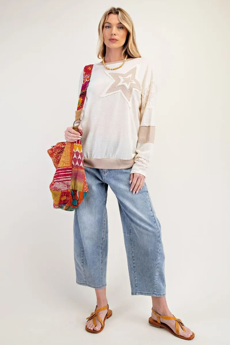 Seeing Stars Patchwork Pullover