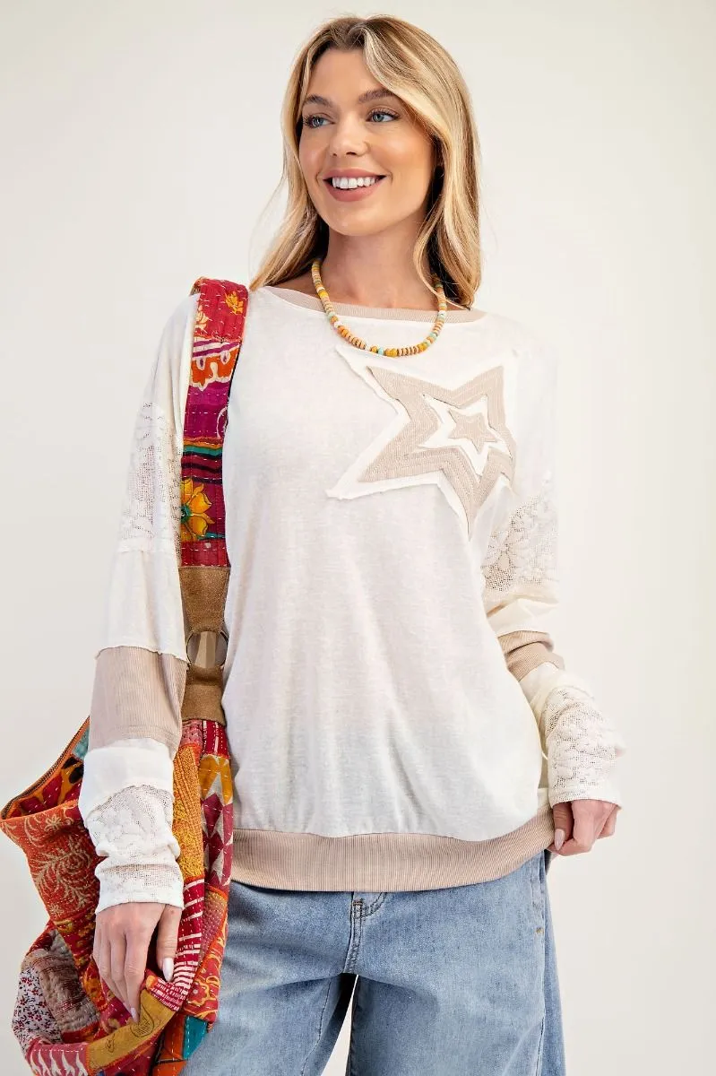 Seeing Stars Patchwork Pullover
