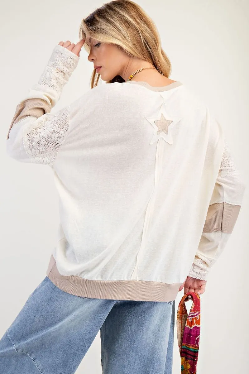 Seeing Stars Patchwork Pullover