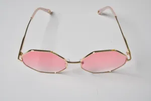 Shady Londyn Oversized Iconic Sunglasses - Gold Pink