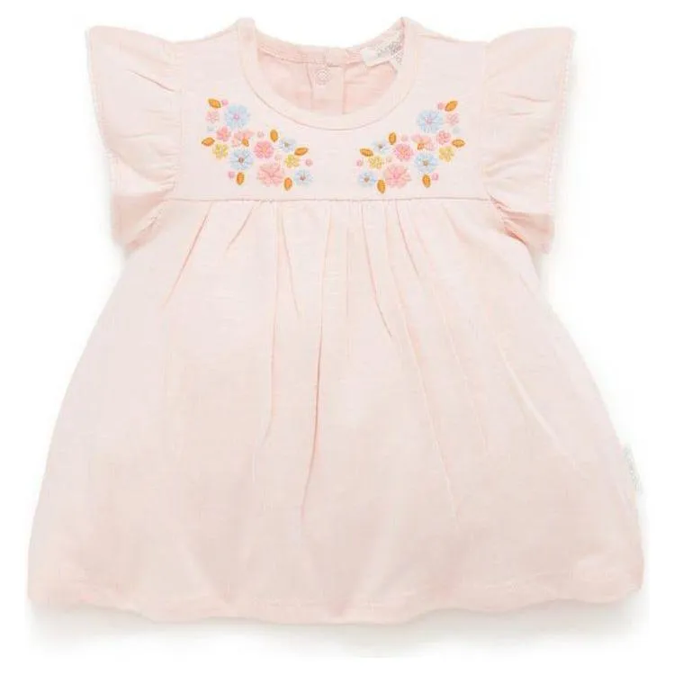 Sherbet Embroidery Bodysuit Dress