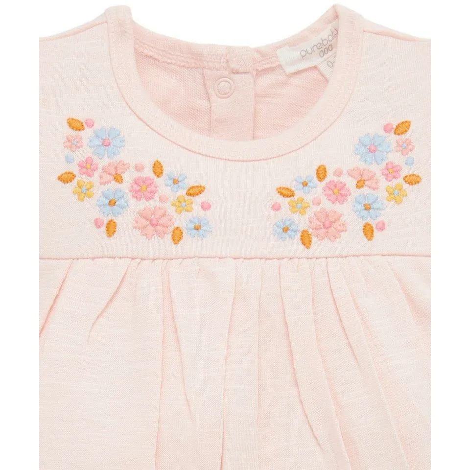Sherbet Embroidery Bodysuit Dress
