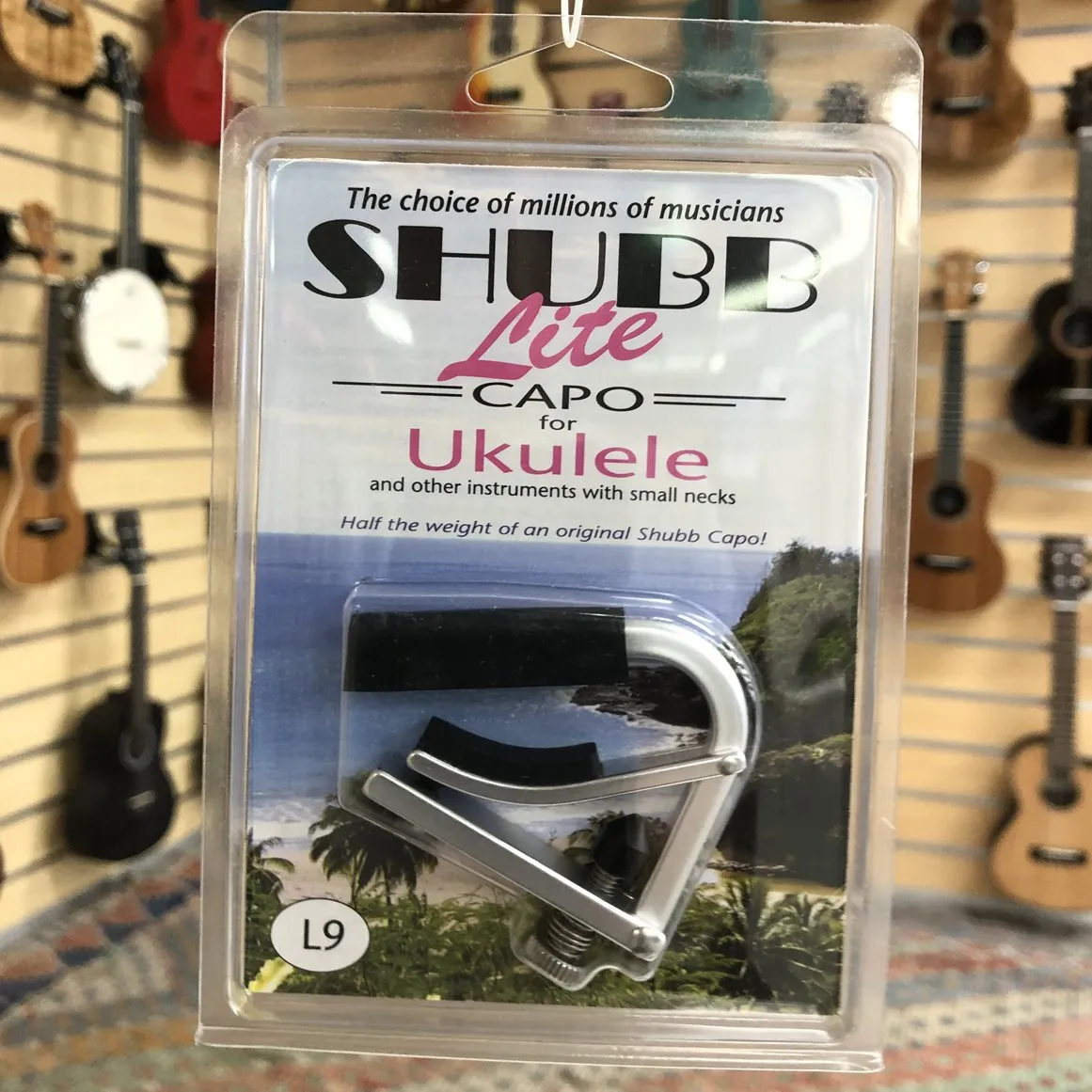 Shubb Ukulele Capo - Silver
