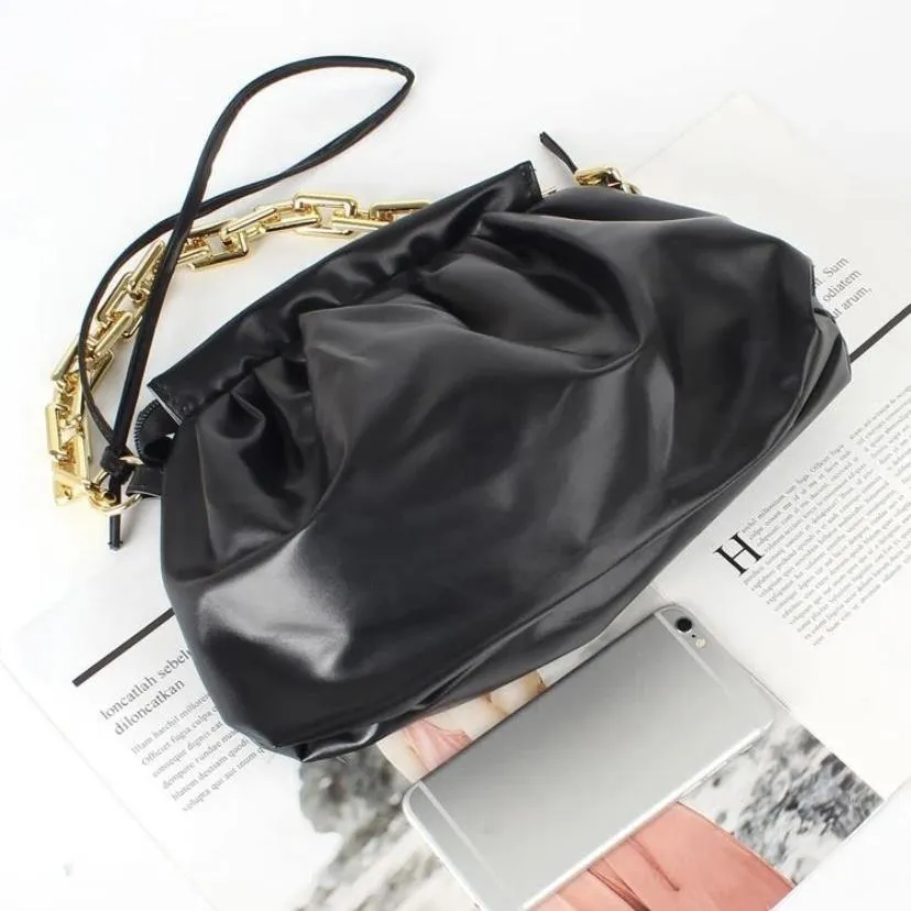 Sienna Gold Chain Bag | black