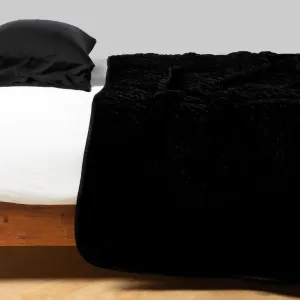 Silk Velvet Quilted Coverlet - Corvino - King