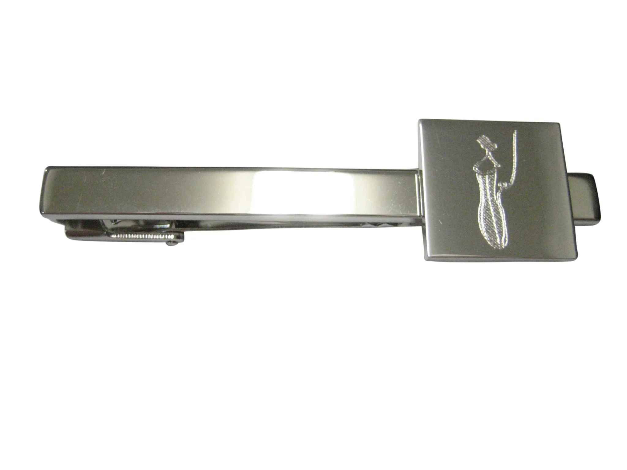 Silver Toned Nepenthes Pitcher Carnivorous Plant Tie Clip