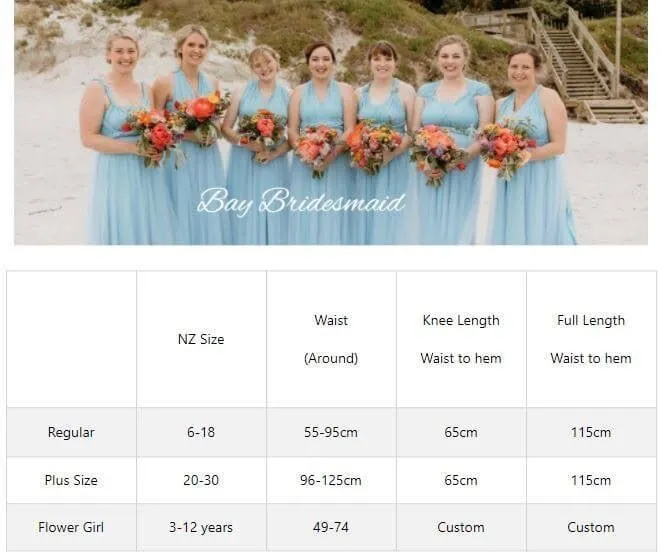 Slate Blue Convertible Infinity bridesmaid dress Express NZ wide