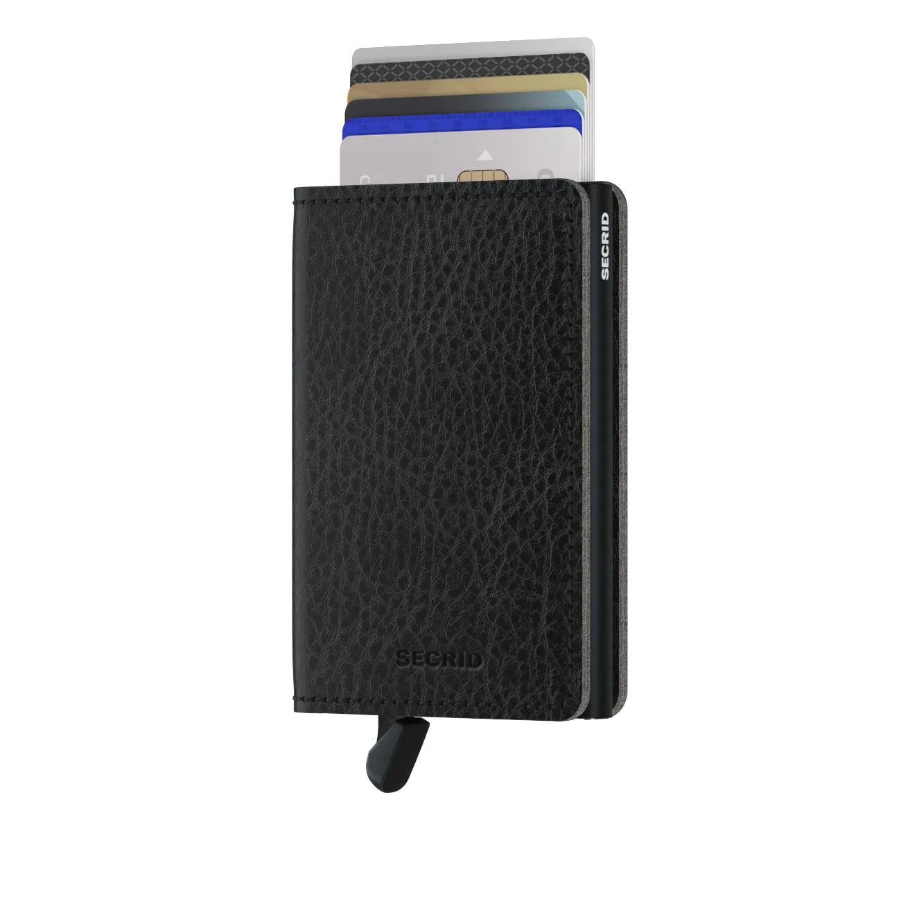 SLIMWALLET VEG LEATHER BLACK