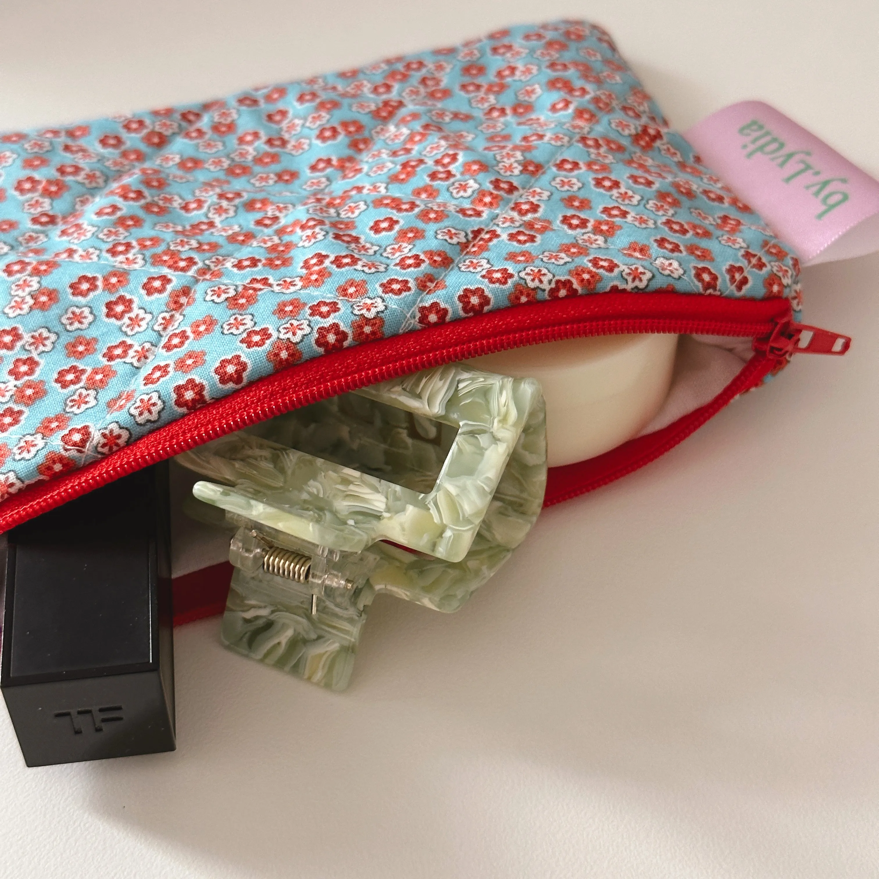 Small Flat Pouch - Flower Firework