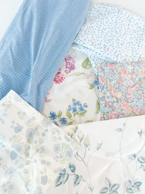 SOFT BLUE VINTAGE PATCHWORK DRESS