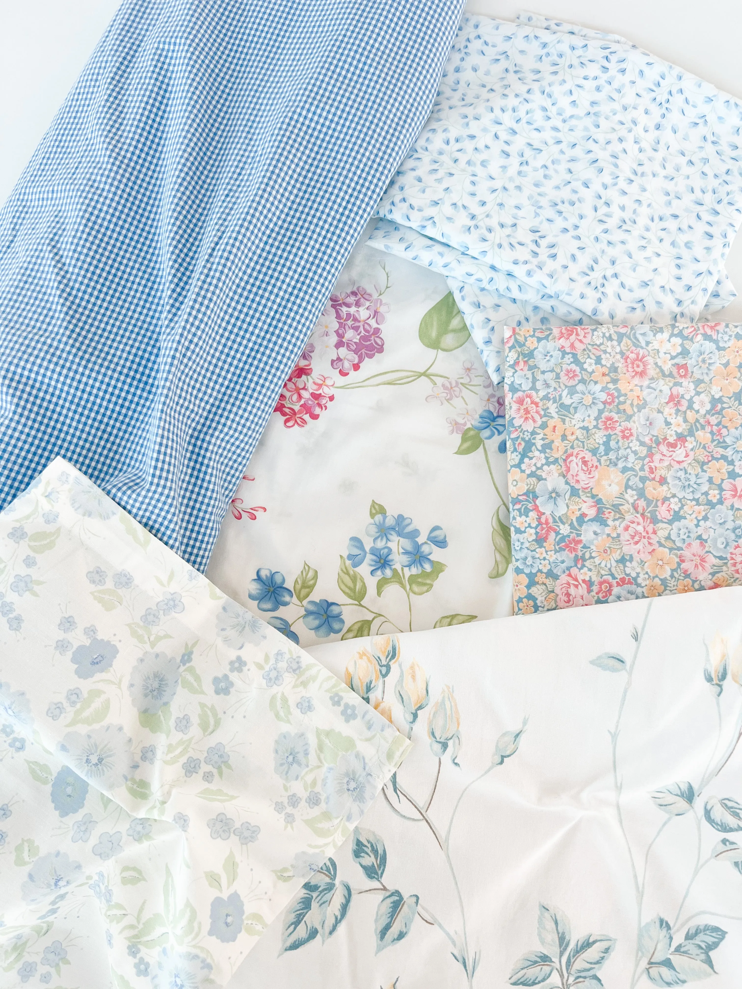 SOFT BLUE VINTAGE PATCHWORK DRESS