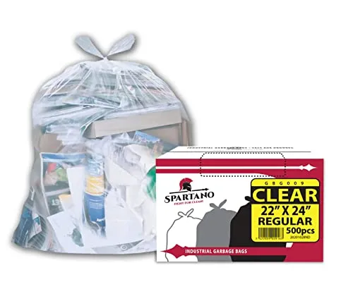 Spartano - Garbage Bags - Regular - Clear - 22"x24"
