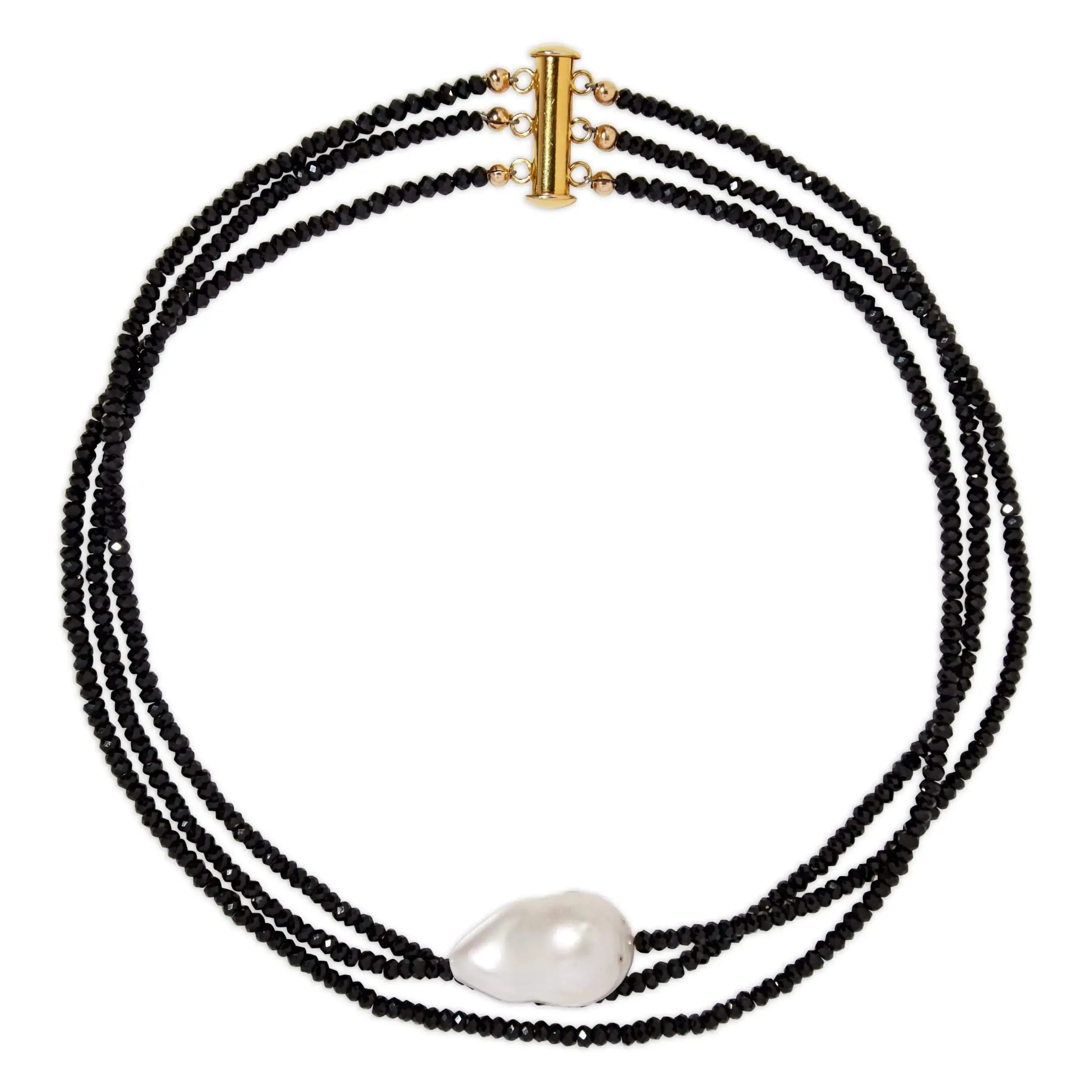Spinel Triple Strand Gemstone Choker