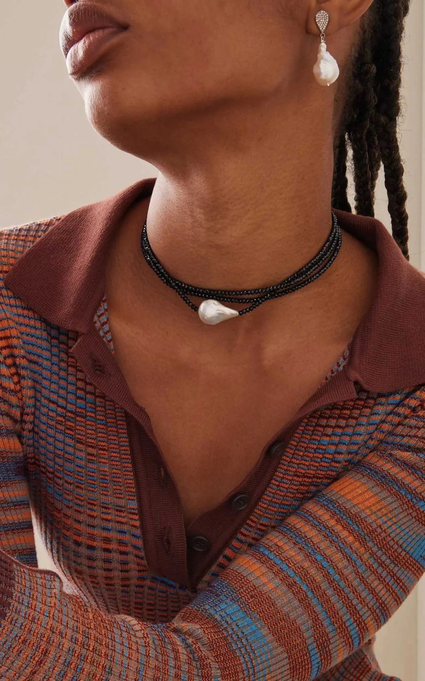 Spinel Triple Strand Gemstone Choker